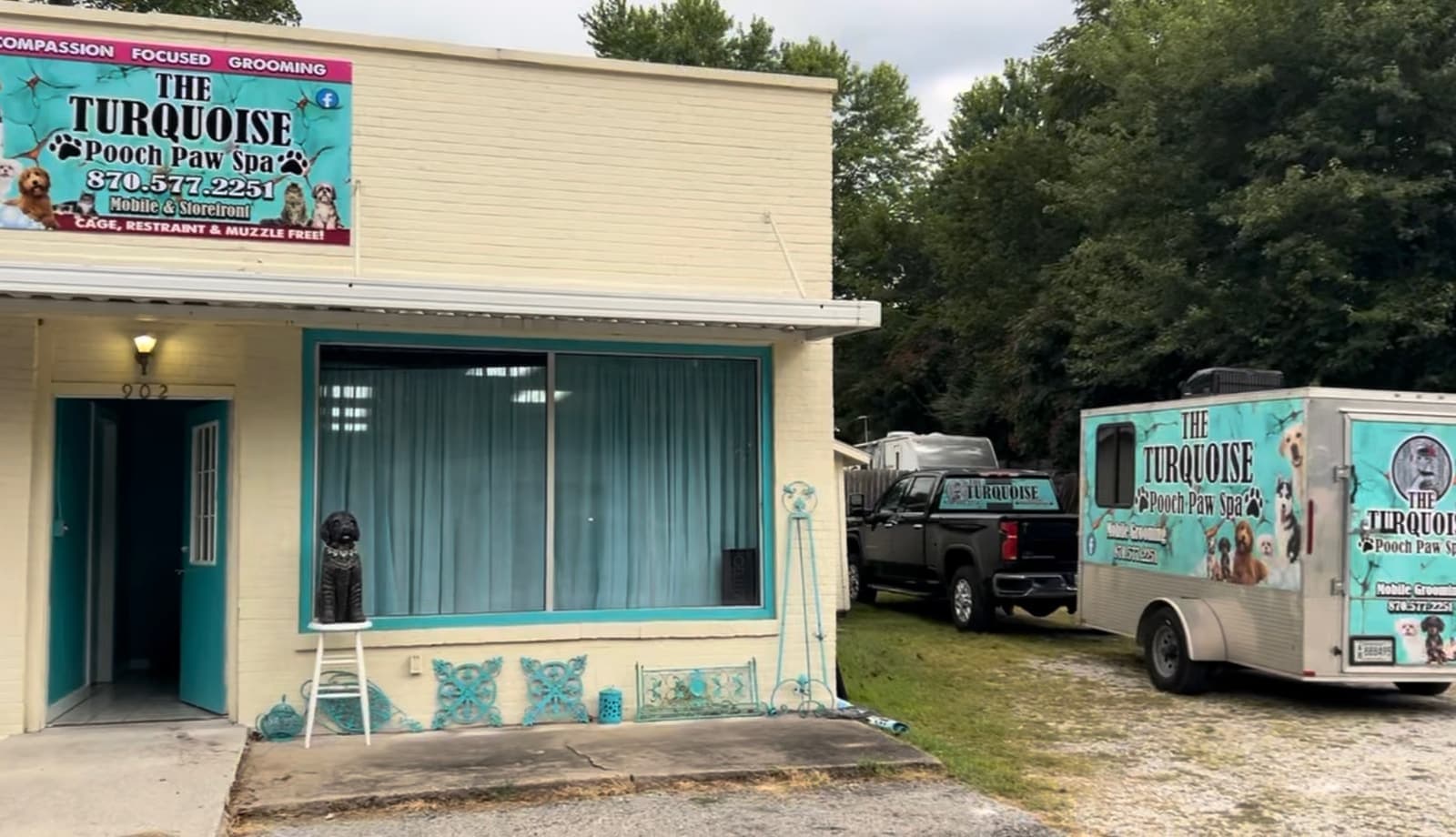 Harrison salon at Turquoise Pooch Paw Spa
